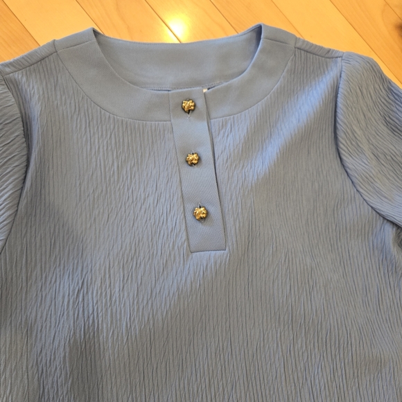 Blair Woman's Pantsuit, Blue Pants & Top, Size Small - Picture 11 of 16